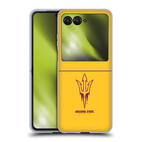 Arizona State University ASU Arizona State University Plain Soft Gel Case for Motorola Razr 40 Ultra / Razr+ 2023