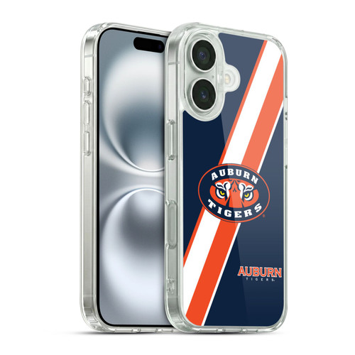 Auburn University AU Auburn University Stripes Soft Gel Case for Apple iPhone 16
