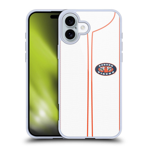 Auburn University AU Auburn University Baseball Jersey Soft Gel Case for Apple iPhone 16 Plus