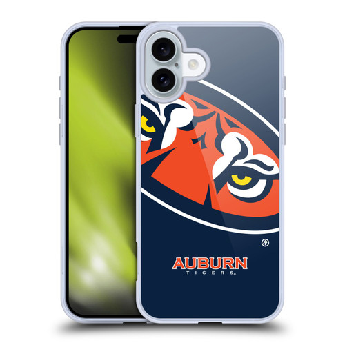 Auburn University AU Auburn University Oversized Icon Soft Gel Case for Apple iPhone 16 Plus