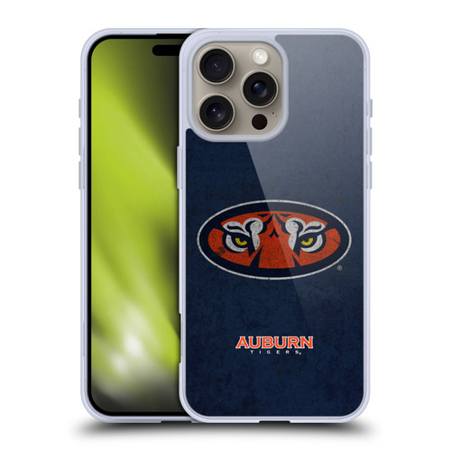 Auburn University AU Auburn University Distressed Look Soft Gel Case for Apple iPhone 16 Pro Max