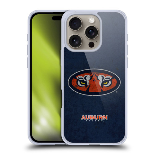 Auburn University AU Auburn University Distressed Look Soft Gel Case for Apple iPhone 16 Pro