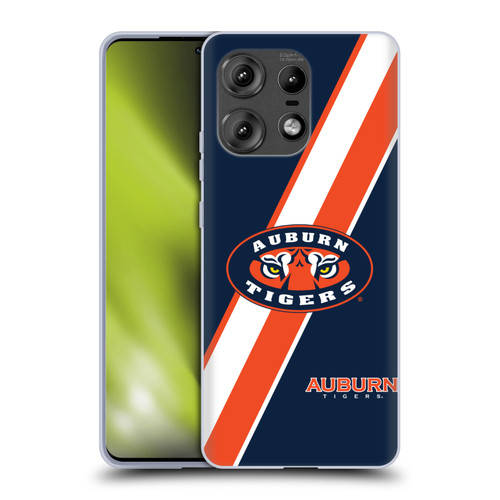 Auburn University AU Auburn University Stripes Soft Gel Case for Motorola Edge 50 Pro