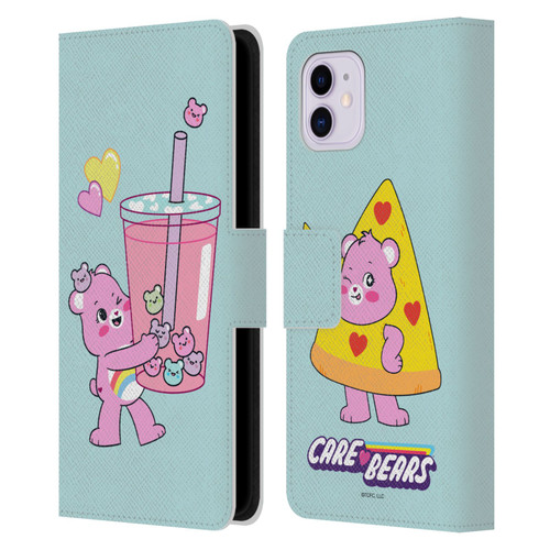 Care Bears Sweet And Savory Cheer Drink Leather Book Wallet Case Cover For Apple iPhone 11