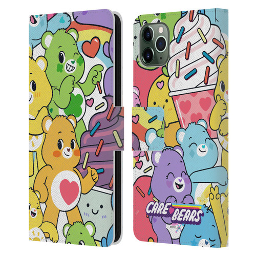 Care Bears Sweet And Savory Character Pattern Leather Book Wallet Case Cover For Apple iPhone 11 Pro Max