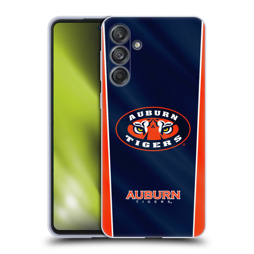 Auburn University AU Auburn University Banner Soft Gel Case for Samsung Galaxy M55 5G