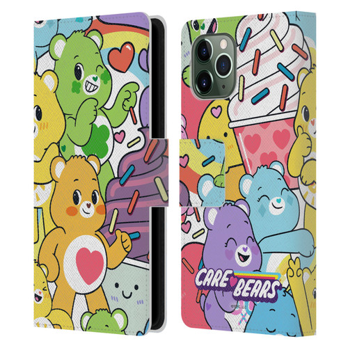 Care Bears Sweet And Savory Character Pattern Leather Book Wallet Case Cover For Apple iPhone 11 Pro