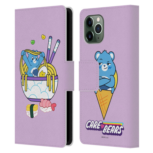 Care Bears Sweet And Savory Grumpy Ramen Sushi Leather Book Wallet Case Cover For Apple iPhone 11 Pro