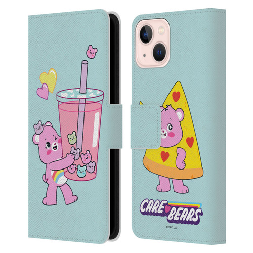 Care Bears Sweet And Savory Cheer Drink Leather Book Wallet Case Cover For Apple iPhone 13