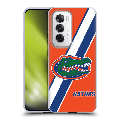 University Of Florida UF University Of Florida Stripes Soft Gel Case for OPPO Reno12 5G