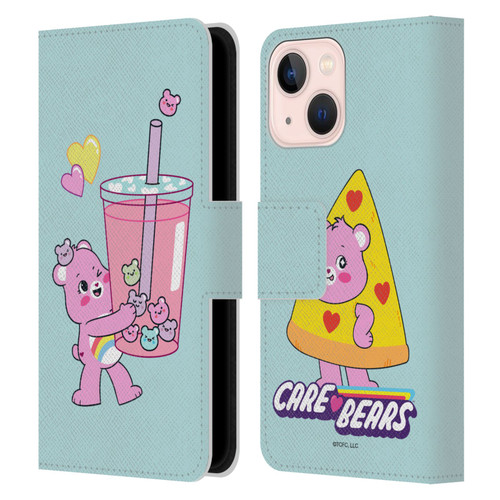 Care Bears Sweet And Savory Cheer Drink Leather Book Wallet Case Cover For Apple iPhone 13 Mini