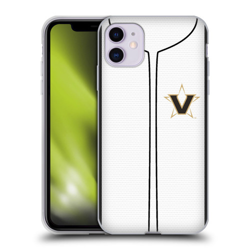 Vanderbilt University Vandy Vanderbilt University Baseball Jersey Soft Gel Case for Apple iPhone 11
