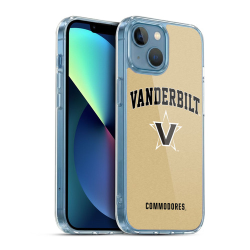 Vanderbilt University Vandy Vanderbilt University Campus Logotype Soft Gel Case for Apple iPhone 13 Mini & MagSafe