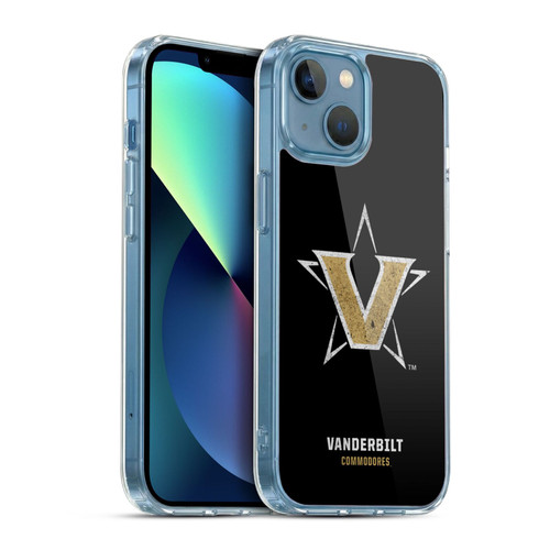 Vanderbilt University Vandy Vanderbilt University Distressed Look Soft Gel Case for Apple iPhone 13 Mini & MagSafe