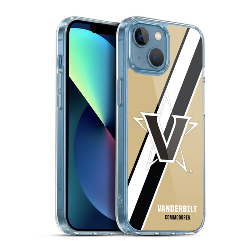 Vanderbilt University Vandy Vanderbilt University Stripes Soft Gel Case for Apple iPhone 13 Mini & MagSafe