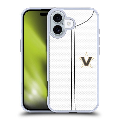 Vanderbilt University Vandy Vanderbilt University Baseball Jersey Soft Gel Case for Apple iPhone 16
