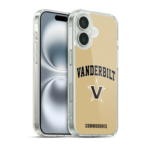 Vanderbilt University Vandy Vanderbilt University Campus Logotype Soft Gel Case for Apple iPhone 16 & MagSafe