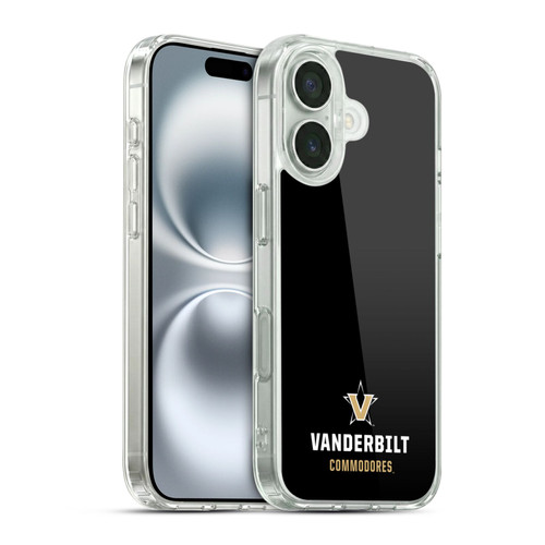Vanderbilt University Vandy Vanderbilt University Logotype Soft Gel Case for Apple iPhone 16 & MagSafe