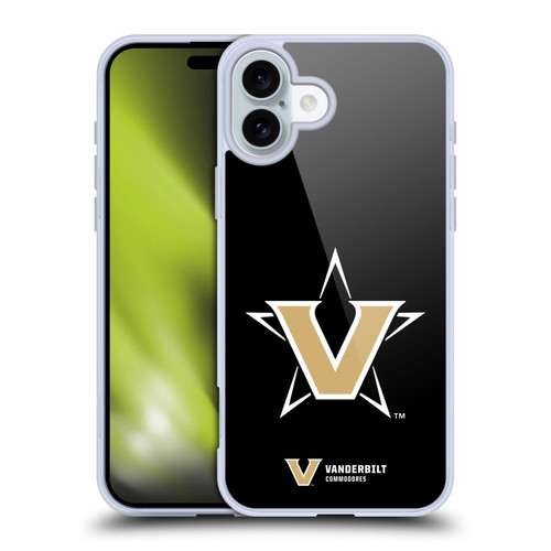 Vanderbilt University Vandy Vanderbilt University Plain Soft Gel Case for Apple iPhone 16 Plus