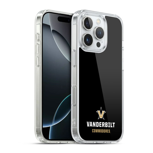 Vanderbilt University Vandy Vanderbilt University Logotype Soft Gel Case for Apple iPhone 16 Pro & MagSafe