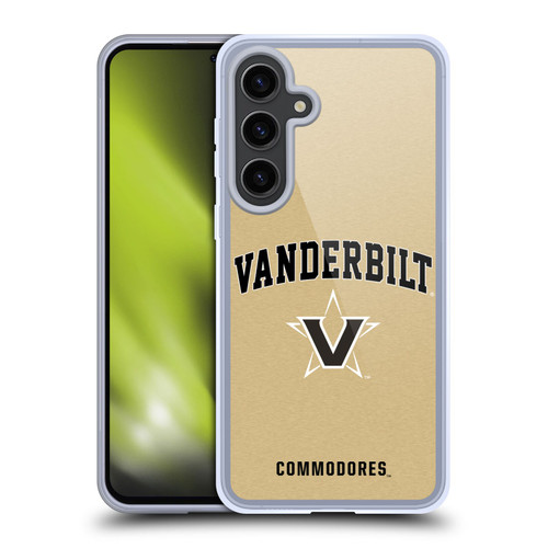 Vanderbilt University Vandy Vanderbilt University Campus Logotype Soft Gel Case for Samsung Galaxy S24+ 5G