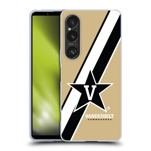 Vanderbilt University Vandy Vanderbilt University Stripes Soft Gel Case for Sony Xperia 1 VI 5G
