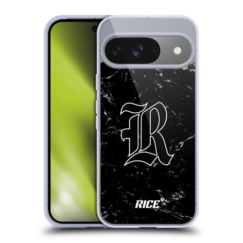 Rice University Rice University Black And White Marble Soft Gel Case for Google Pixel 9 / Pixel 9 Pro