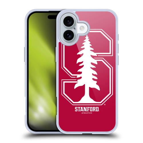Stanford University The Farm Stanford University Oversized Icon Soft Gel Case for Apple iPhone 16
