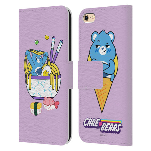 Care Bears Sweet And Savory Grumpy Ramen Sushi Leather Book Wallet Case Cover For Apple iPhone 6 / iPhone 6s