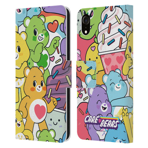 Care Bears Sweet And Savory Character Pattern Leather Book Wallet Case Cover For Apple iPhone XR