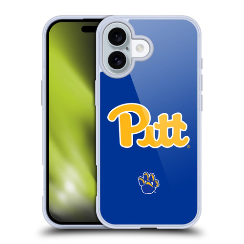 University Of Pittsburgh University Of Pittsburgh Plain Soft Gel Case for Apple iPhone 16
