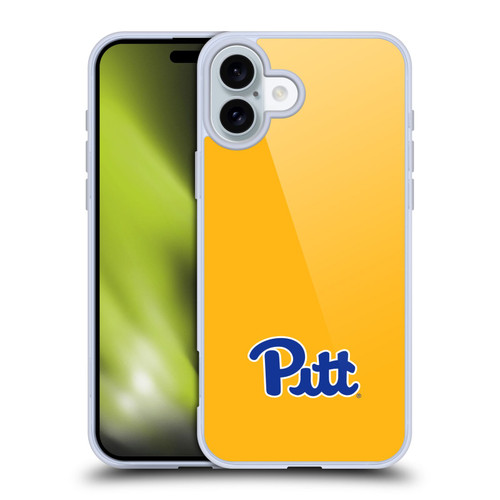 University Of Pittsburgh University Of Pittsburgh Logo Soft Gel Case for Apple iPhone 16 Plus