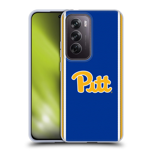 University Of Pittsburgh University Of Pittsburgh Football Jersey Soft Gel Case for OPPO Reno12 Pro 5G