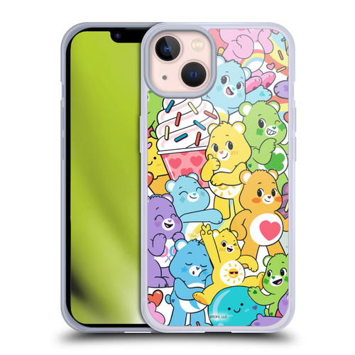 Care Bears Sweet And Savory Character Pattern Soft Gel Case for Apple iPhone 13