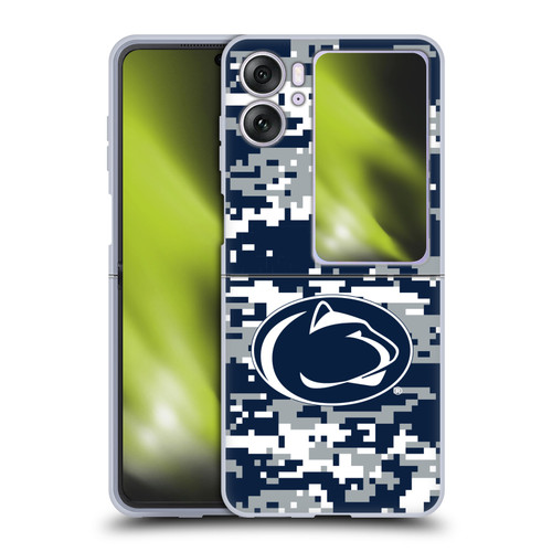Pennsylvania State University PSU The Pennsylvania State University Digital Camouflage Soft Gel Case for OPPO Find N2 Flip
