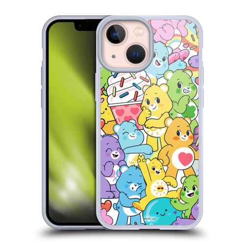 Care Bears Sweet And Savory Character Pattern Soft Gel Case for Apple iPhone 13 Mini