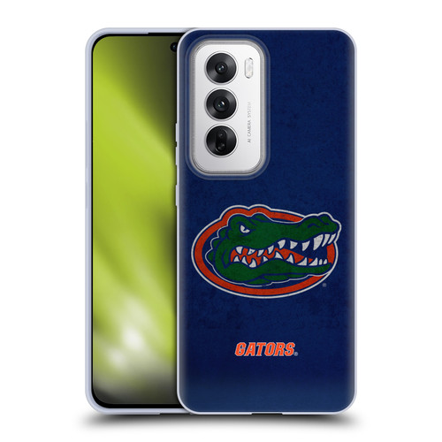 University Of Florida UF University Of Florida Distressed Look Soft Gel Case for OPPO Reno12 5G