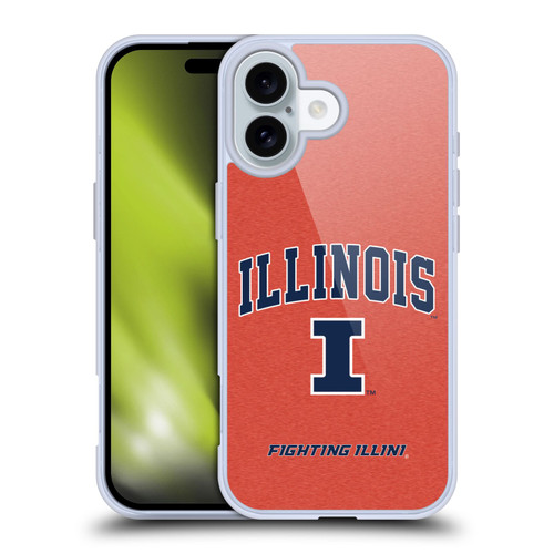 University Of Illinois U Of I University Of Illinois Campus Logotype Soft Gel Case for Apple iPhone 16