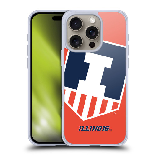 University Of Illinois U Of I University Of Illinois Oversized Icon Soft Gel Case for Apple iPhone 16 Pro