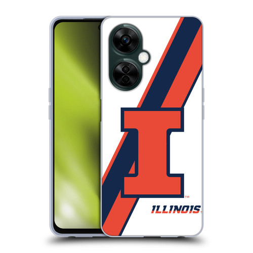 University Of Illinois U Of I University Of Illinois Stripes Soft Gel Case for OnePlus Nord N30