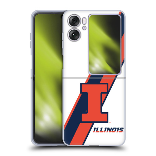 University Of Illinois U Of I University Of Illinois Stripes Soft Gel Case for OPPO Find N2 Flip