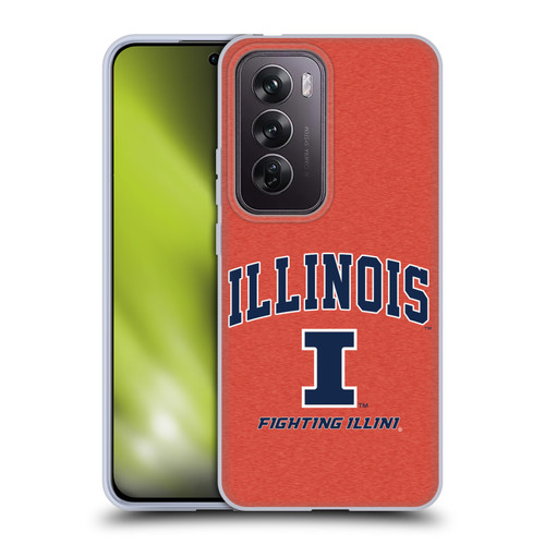 University Of Illinois U Of I University Of Illinois Campus Logotype Soft Gel Case for OPPO Reno12 Pro 5G