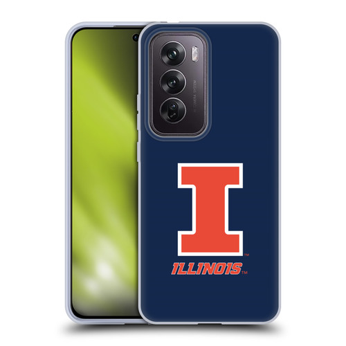 University Of Illinois U Of I University Of Illinois Plain Soft Gel Case for OPPO Reno12 Pro 5G