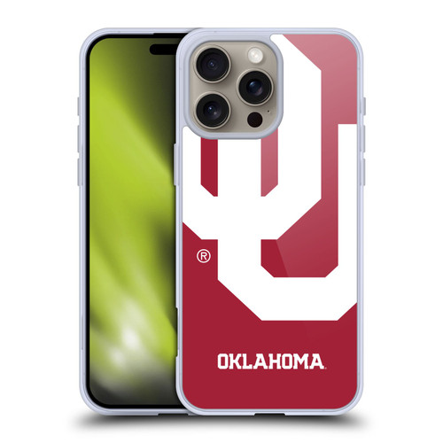 University of Oklahoma OU The University of Oklahoma Oversized Icon Soft Gel Case for Apple iPhone 16 Pro Max