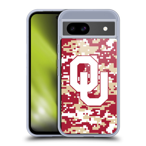 University of Oklahoma OU The University of Oklahoma Digital Camouflage Soft Gel Case for Google Pixel 8a