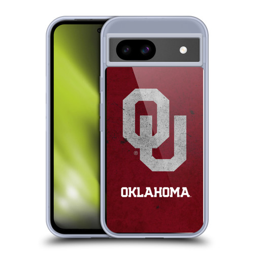 University of Oklahoma OU The University of Oklahoma Distressed Look Soft Gel Case for Google Pixel 8a