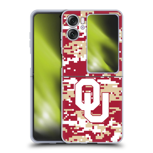 University of Oklahoma OU The University of Oklahoma Digital Camouflage Soft Gel Case for OPPO Find N2 Flip