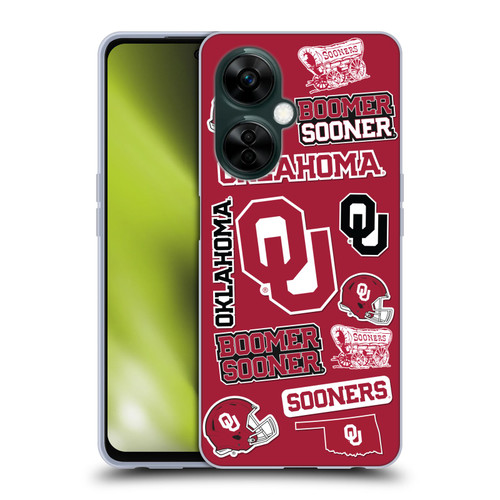 University of Oklahoma OU The University Of Oklahoma Art Collage Soft Gel Case for OnePlus Nord N30