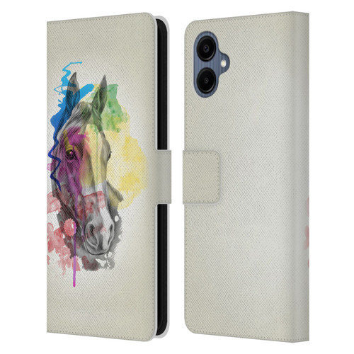 Mark Ashkenazi Animals Horse Leather Book Wallet Case Cover For Samsung Galaxy A06 4G