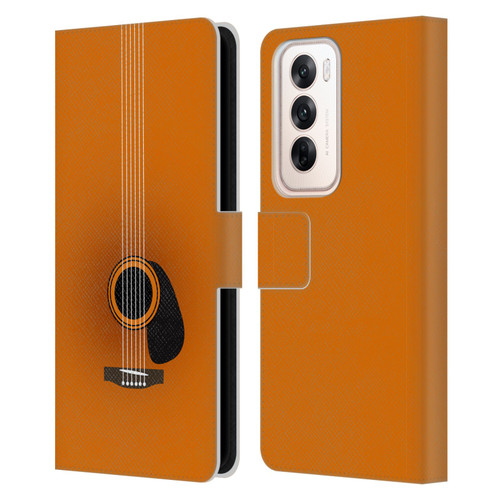 Mark Ashkenazi Music Guitar Minimal Leather Book Wallet Case Cover For OPPO Reno12 5G